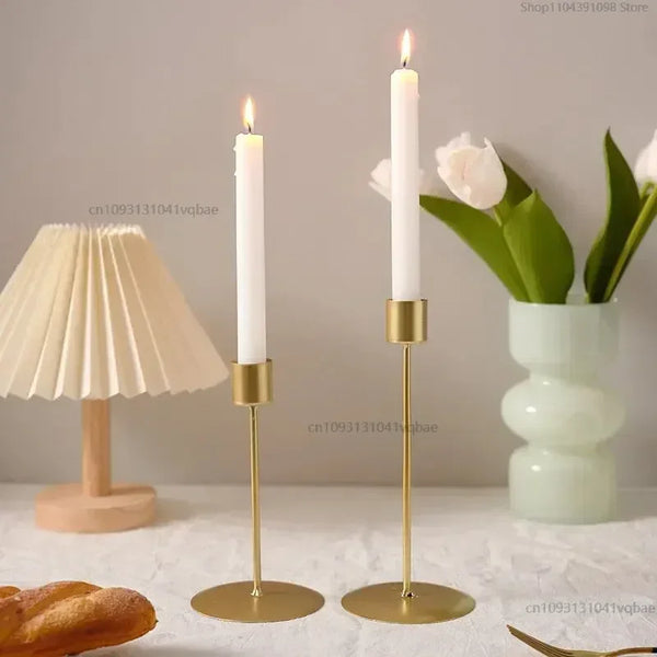 Decorative Metal Candlestick Holder – Elegant Table Decor