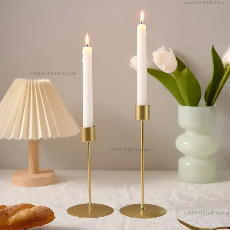 Decorative Metal Candlestick Holder – Elegant Table Decor