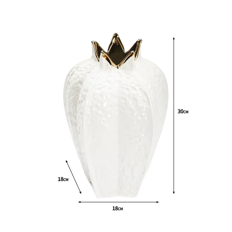 Ceramic Pomegranate Vase – Elegant Home Decor