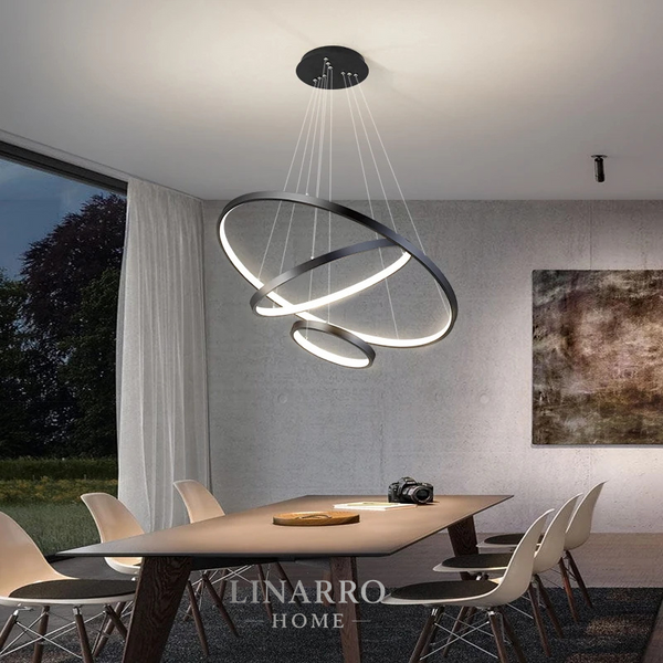 Modern LED Iron Chandelier – 2 to 4 Rings Design