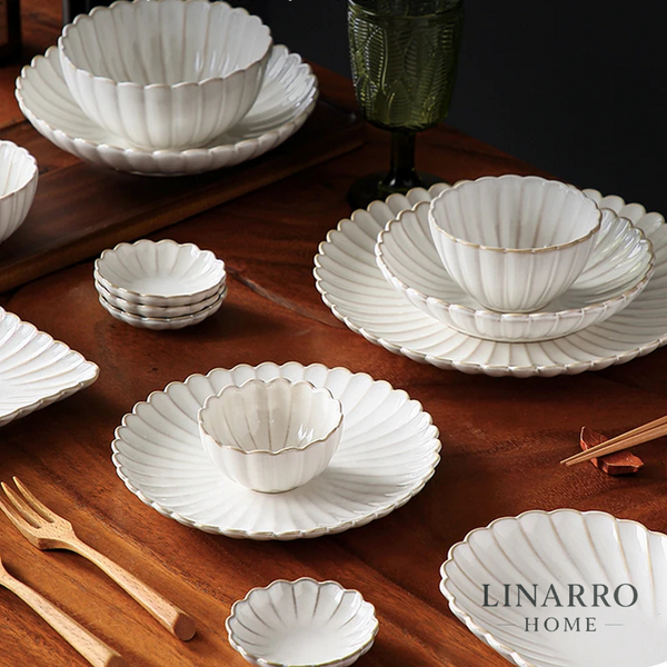 White Ceramic Tableware Set – Elegant Dining Essentials