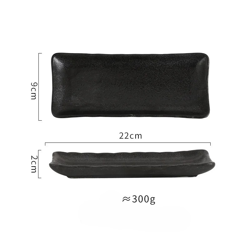 8-Inch Rectangular Japanese-Style Ceramic Plate – Elegant Dining